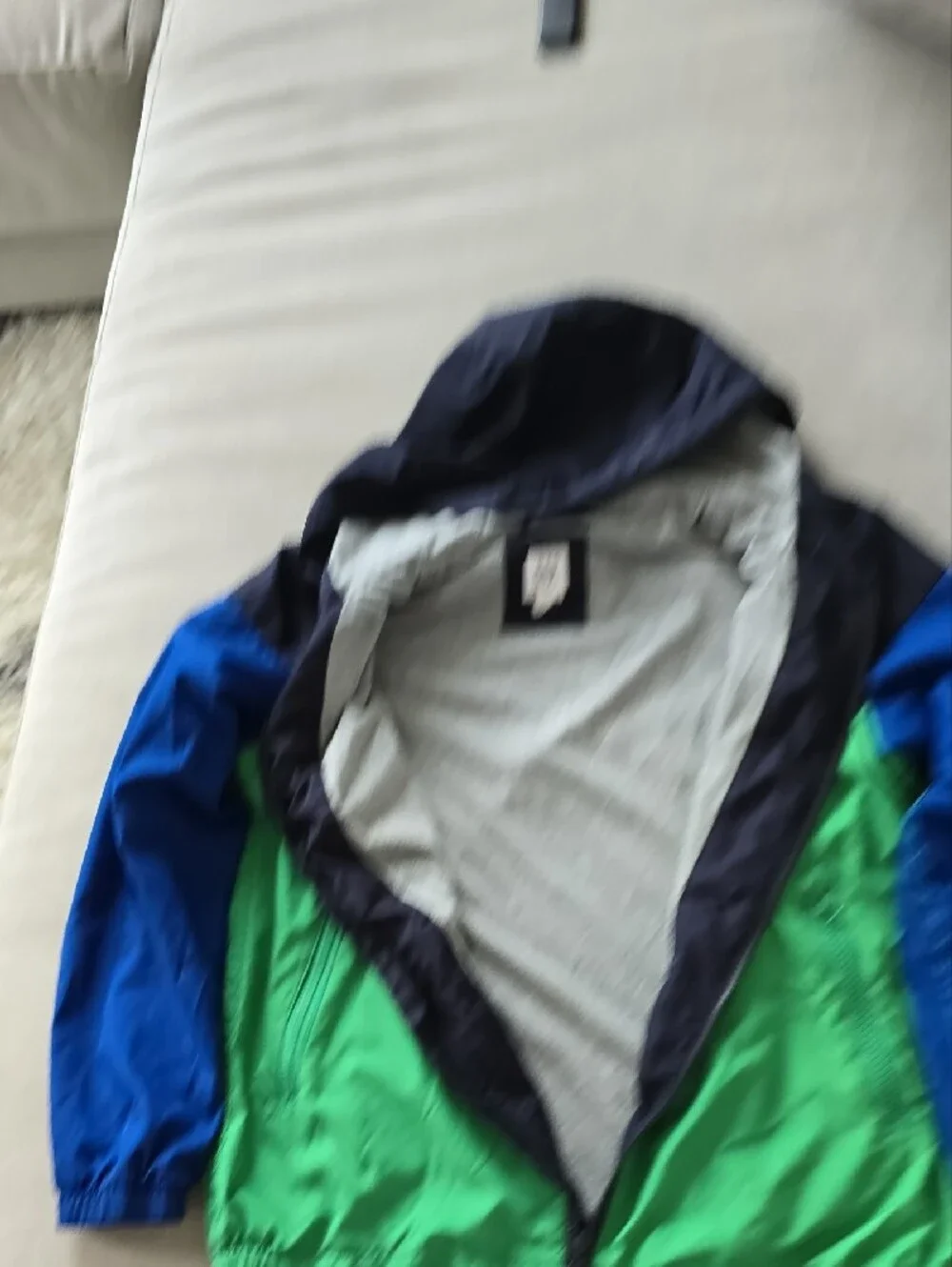 GAP Kids Black and Gray Hooded Jacket
